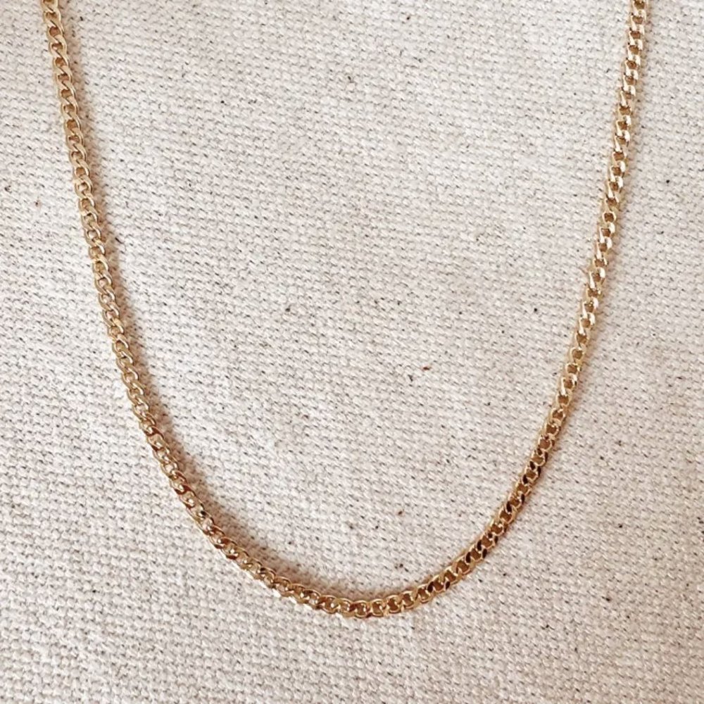 Linx 🔗 - 18k Gold Filled 16 inch 2.0mm Thickness Cuban Chain